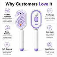 Thumbnail for ICONIC™ 4-in-1 ELECTRIC HAIR MASSAGE KERATIN BRUSH