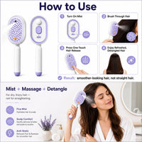 Thumbnail for ICONIC™ 4-in-1 ELECTRIC HAIR MASSAGE KERATIN BRUSH