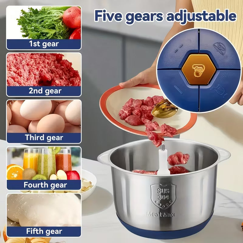 Stainless Steel 4-in-1 1200W Food Processor Home Depot ©