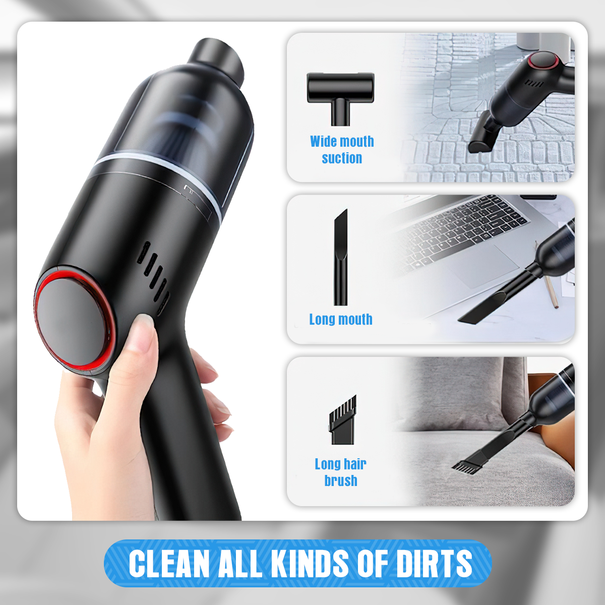 Powerful 4-in-1 Strong Suction Vacuum Cleaner by Home Depot©